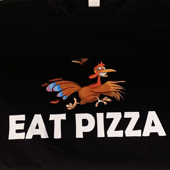 Eat Pizza T Shirt, Turkey T Shirt, Thanksgiving T Shirt, Pizza T Shirt, Gift - Picture 2 of 2